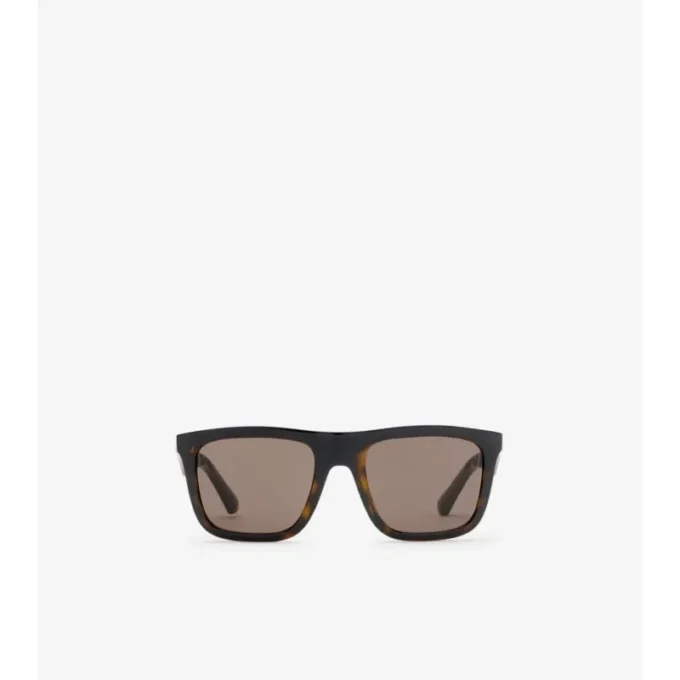 Embossed Check Square Sunglasses