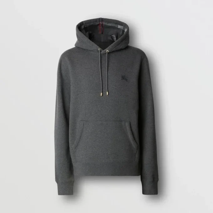 Embroidered Ekd Cotton Blend Hoodie