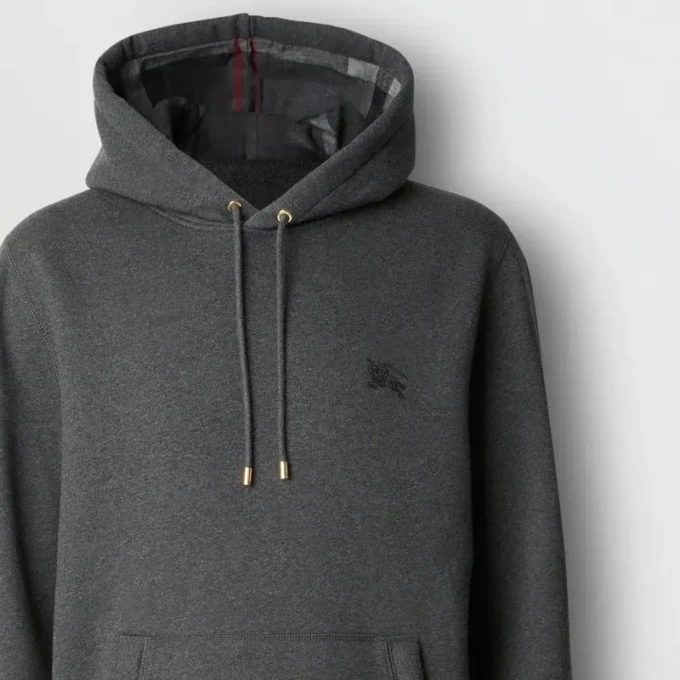 Embroidered Ekd Cotton Blend Hoodie