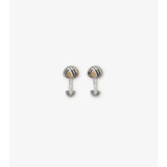 Enamel Check Cufflinks