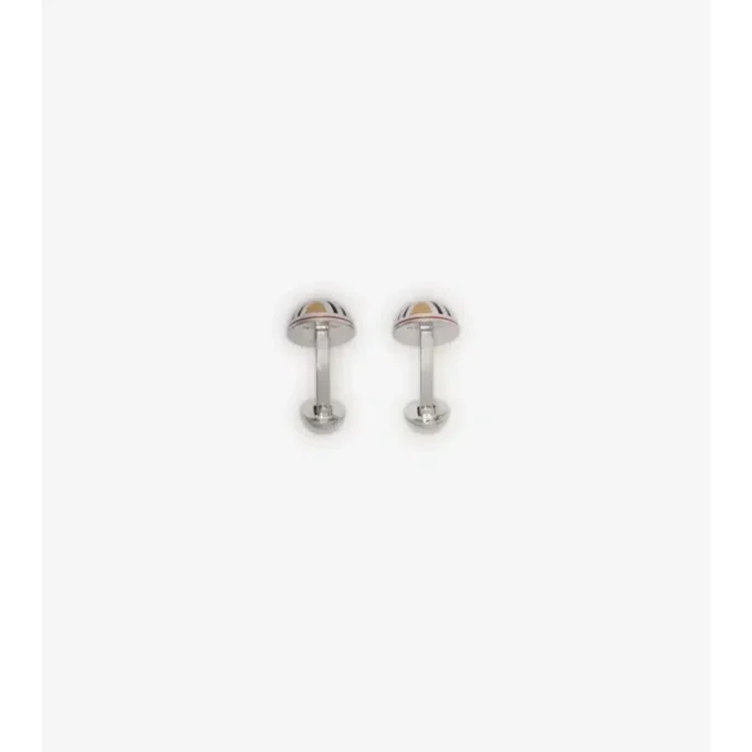 Enamel Check Cufflinks