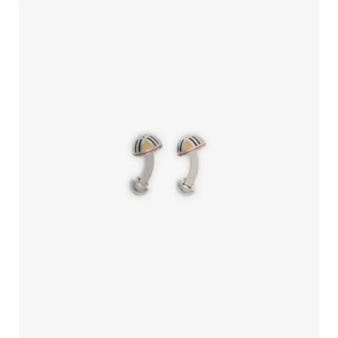 Enamel Check Cufflinks