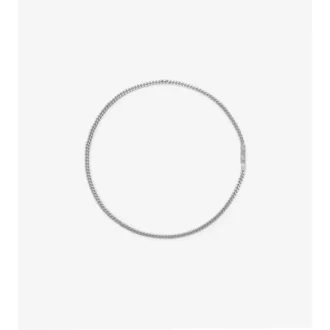 Engraved Check Chain Necklace
