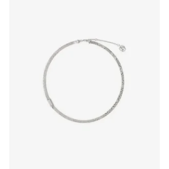 Engraved Check Necklace 