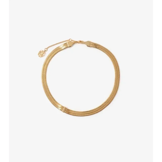 Engraved Check Necklace