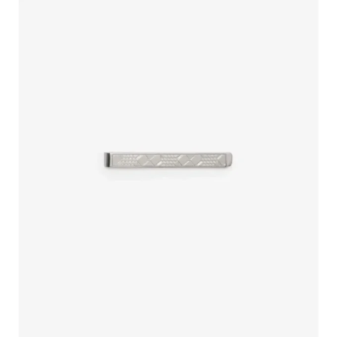 Engraved Check Tie Bar