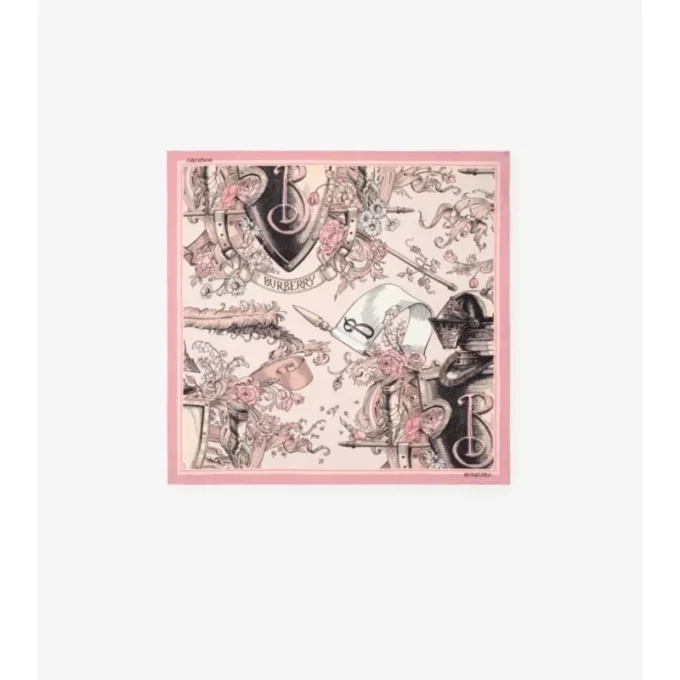 Etched Knight Silk Scarf
