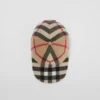 Exaggerated Check Wool Baseball Cap