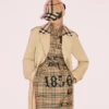 Exaggerated Check Wool Baseball Cap