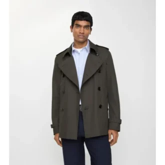 Extra-Short Tropical Gabardine Kensington Trench Coat