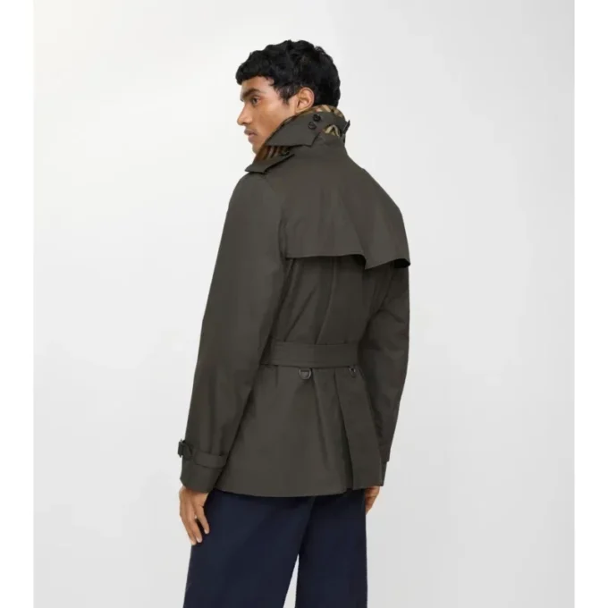 Extra-Short Tropical Gabardine Kensington Trench Coat