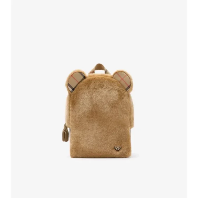 Faux Fur Teddy Backpack