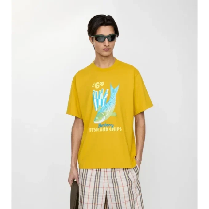 Fish and Chips  Cotton T-Shirt