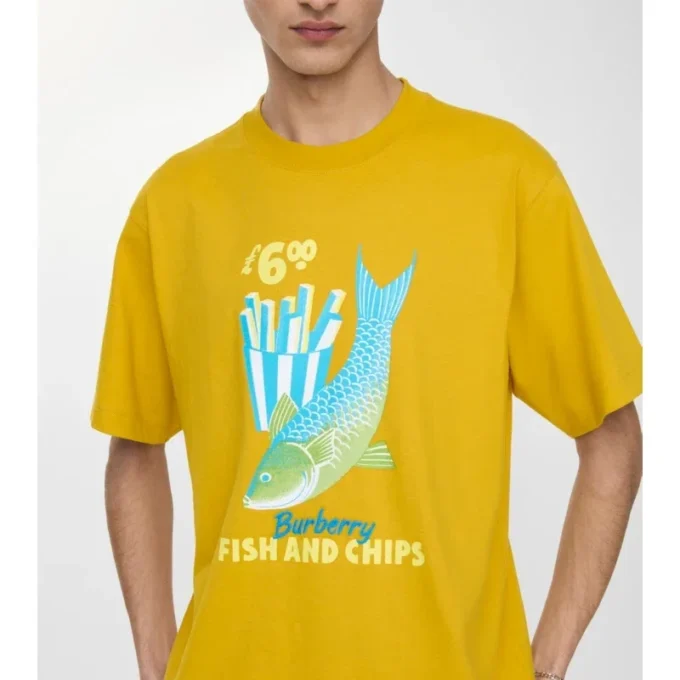 Fish and Chips  Cotton T-Shirt