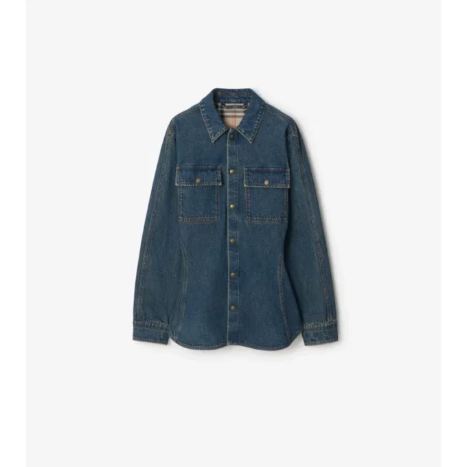 Fit-And-Flare Denim Shirt