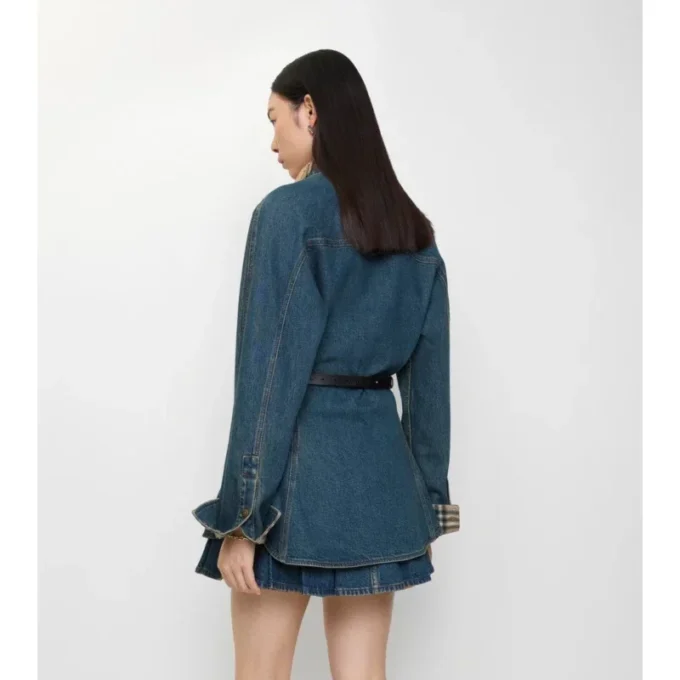 Fit-And-Flare Denim Shirt