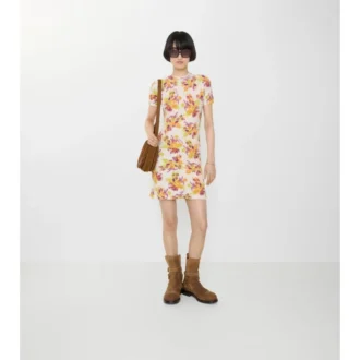 Floral Cotton Blend Dress