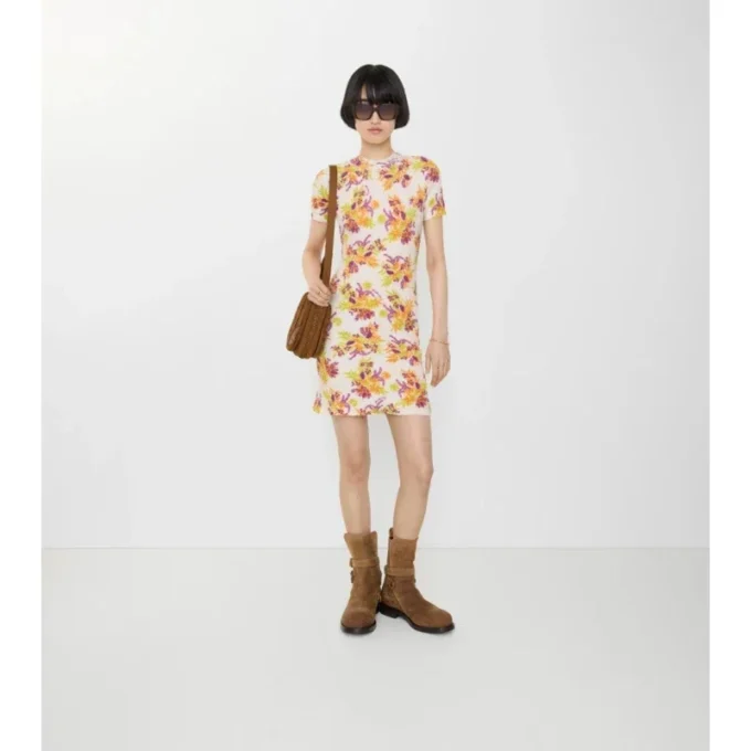 Floral Cotton Blend Dress