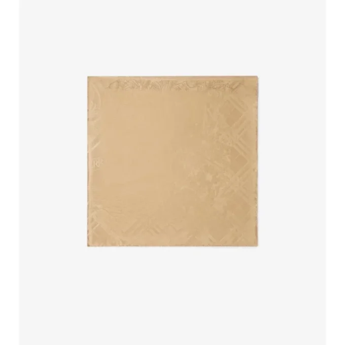 Floral Crest Silk Scarf