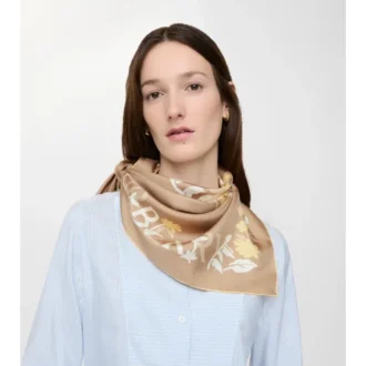 Floral Ekd Silk Scarf