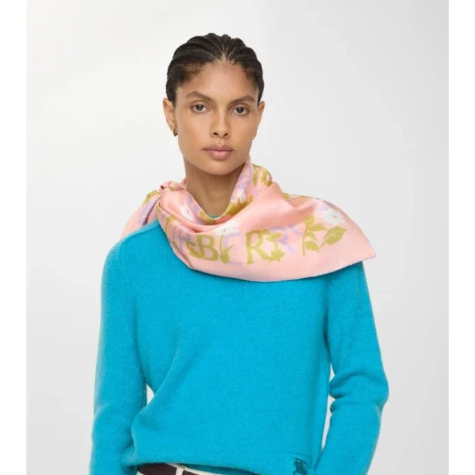 Floral Ekd Silk Scarf
