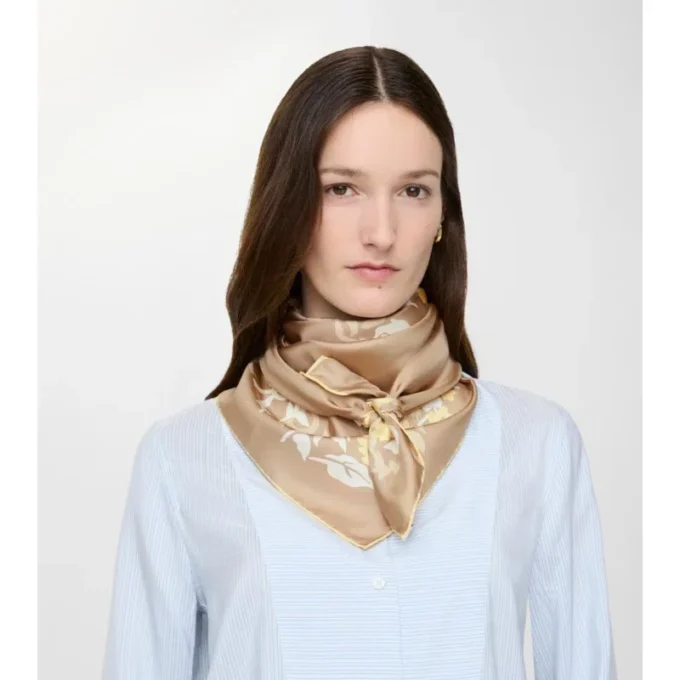 Floral Ekd Silk Scarf