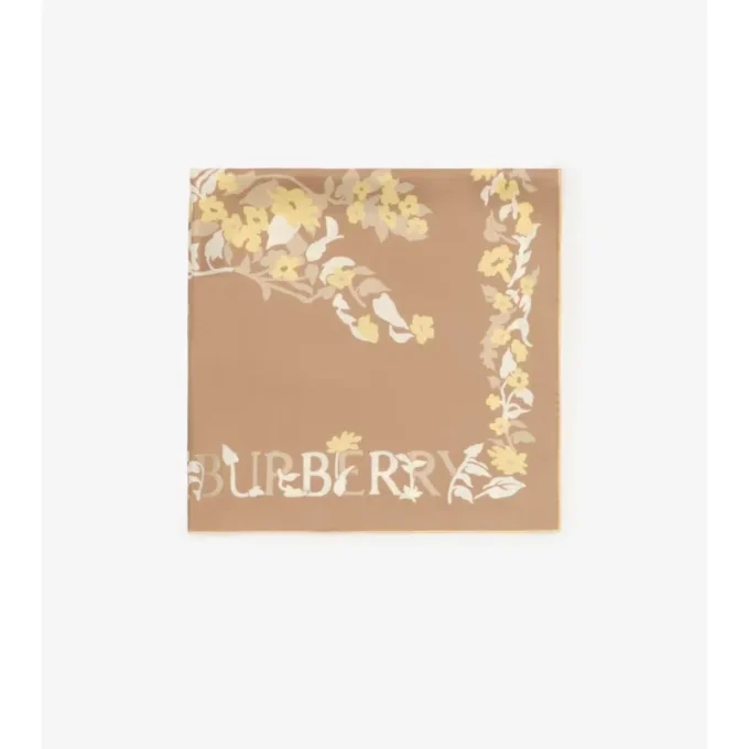 Floral Ekd Silk Scarf