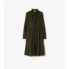 Foliage Silk Dress