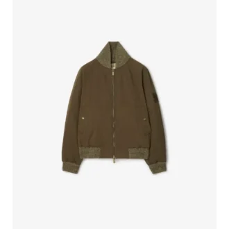 Gabardine Bomber Jacket