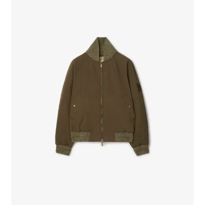 Gabardine Bomber Jacket