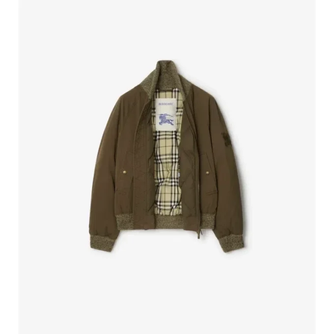 Gabardine Bomber Jacket