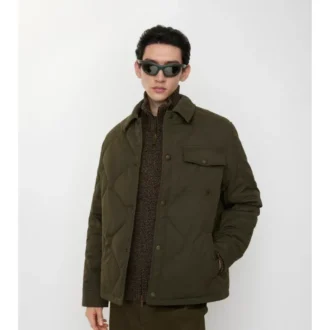 Gabardine Padded Overshirt