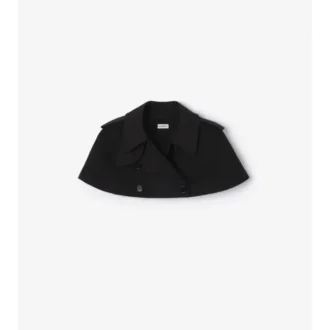 Gabardine Trench Capelet