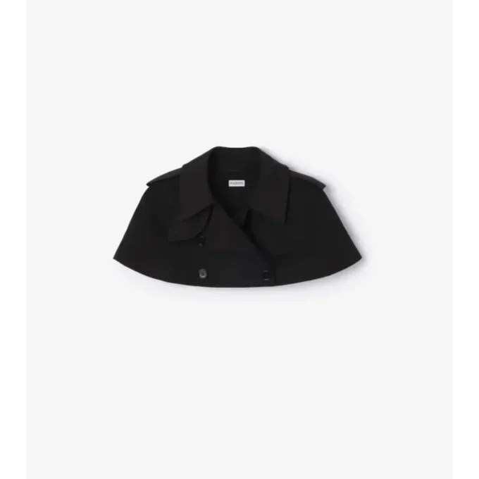 Gabardine Trench Capelet
