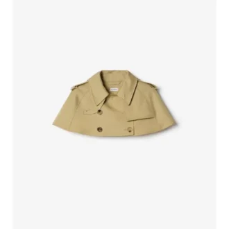 Gabardine Trench Capelet