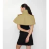 Gabardine Trench Capelet