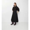 Gabardine Trench Midi Skirt