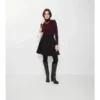 Gabardine Trench Mini Skirt