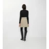 Gabardine Trench Mini Skirt