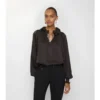 Geometric Silk Blouse