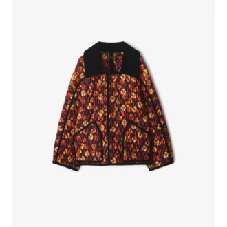 Geranium Leaf Quilted Nylon Floriston Jacket