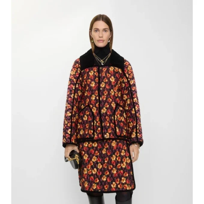 Geranium Leaf Quilted Nylon Floriston Jacket