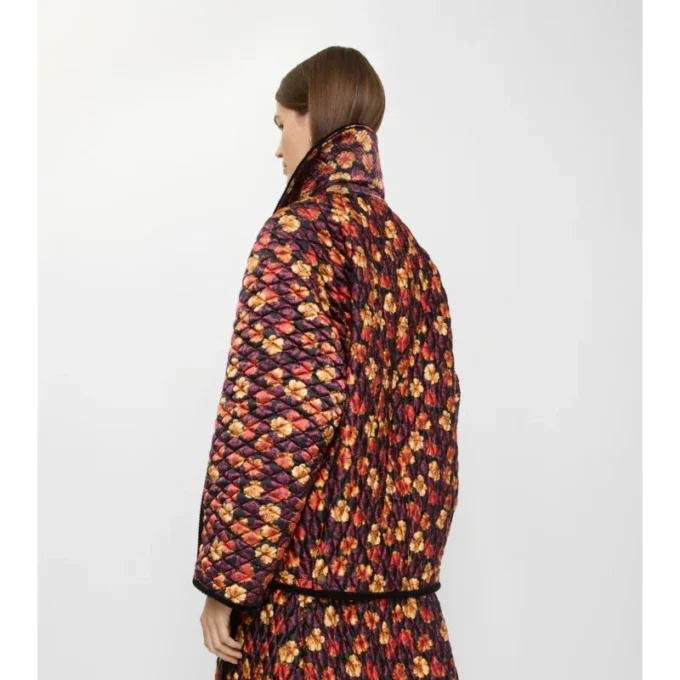 Geranium Leaf Quilted Nylon Floriston Jacket