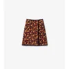 Geranium Leaf Quilted Nylon Skirt