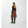 Geranium Leaf Quilted Nylon Skirt