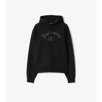 Gothic Logo Cotton Hoodie