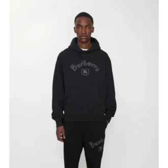 Gothic Logo Cotton Hoodie