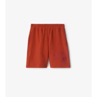 Gothic Logo Cotton Shorts
