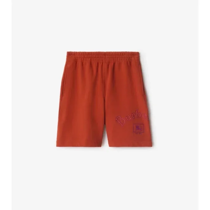 Gothic Logo Cotton Shorts