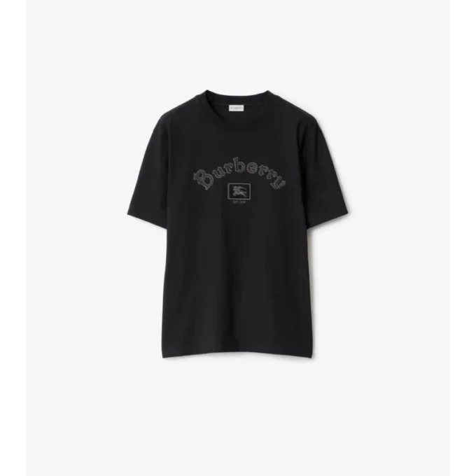 Gothic Logo Cotton T-Shirt